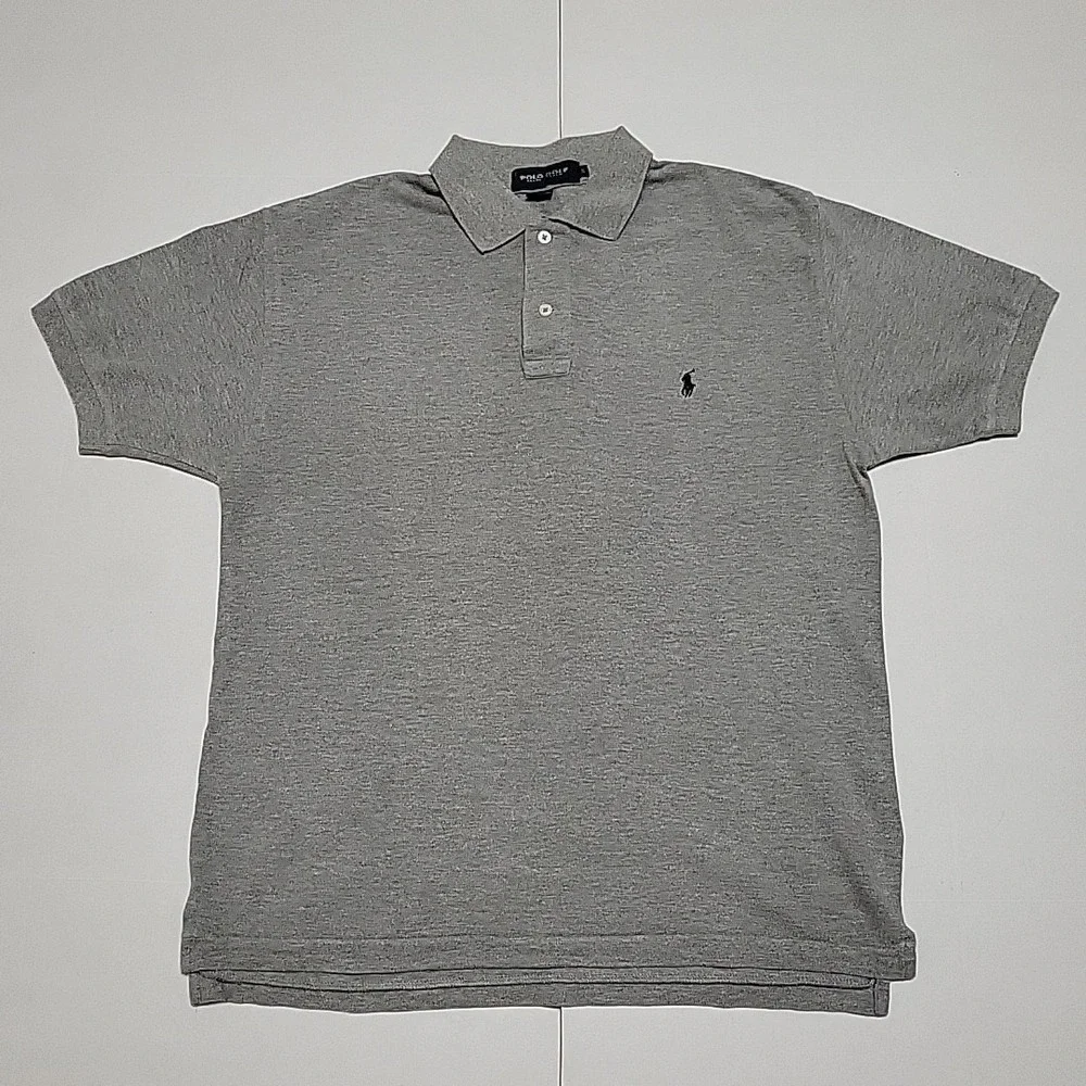 Polo Golf Ralph Lauren Collared Short Sleeve Shirt Mens Size S Gray